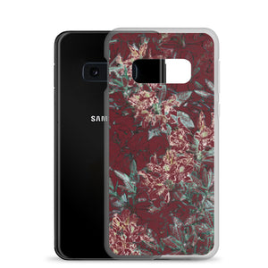 Crimson Floral Samsung Case