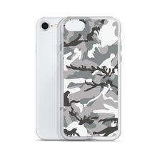 Load image into Gallery viewer, Grey Camouflage iPhone Case