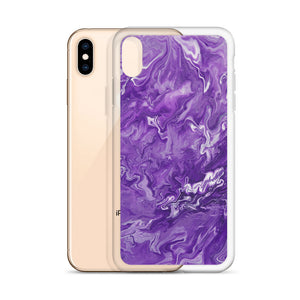 Purple Marble iPhone Case