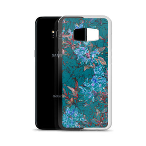 Turquoise Floral Samsung Case