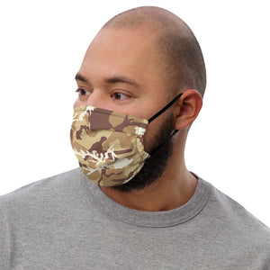 Brown Camouflage Face Mask