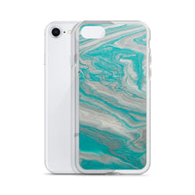 Load image into Gallery viewer, Tiffany &amp; Silver Marble iPhone Case