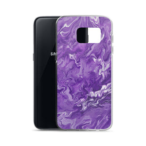 Purple Marble Samsung Case