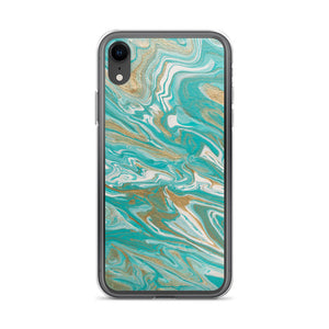 Tiffany & Gold Marble iPhone Case