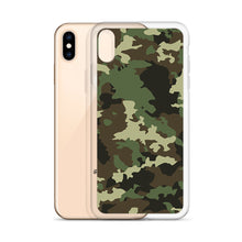 Load image into Gallery viewer, Green Camouflage iPhone Case