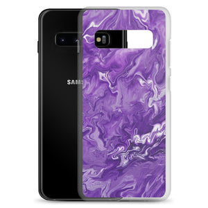 Purple Marble Samsung Case