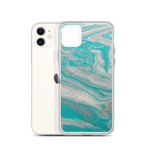 Tiffany & Silver Marble iPhone Case