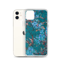 Load image into Gallery viewer, Turquoise Floral iPhone Case