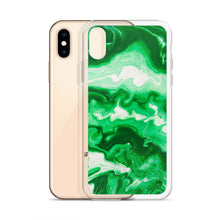 Load image into Gallery viewer, Green Marble iPhone Case