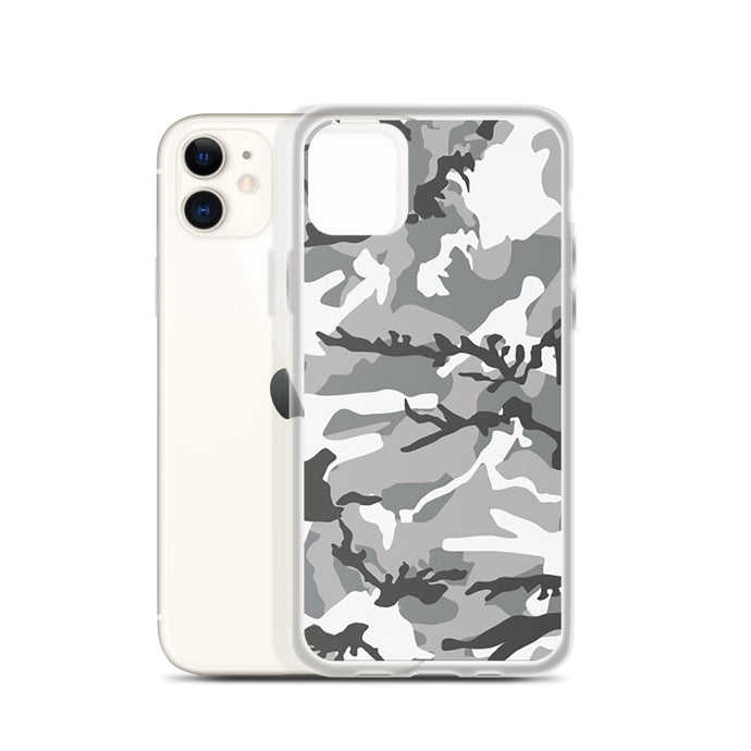 Grey Camouflage iPhone Case