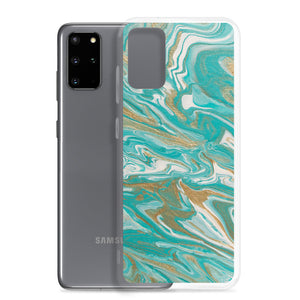 Tiffany & Gold Marble Samsung Case