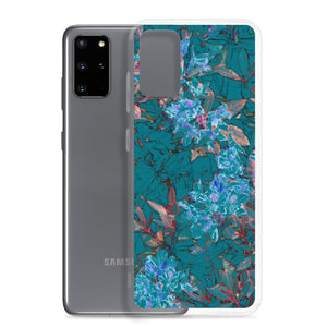 Turquoise Floral Samsung Case