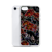 Load image into Gallery viewer, Neon Roses iPhone Case