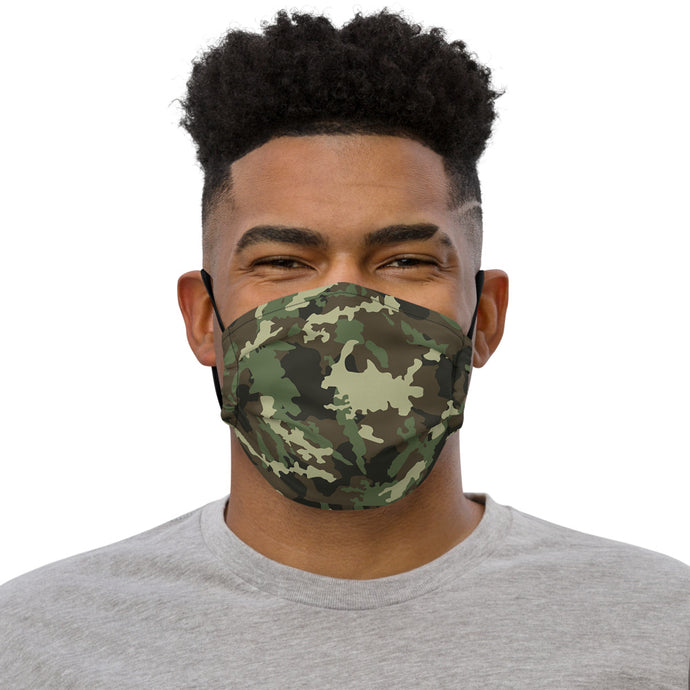 Green Camouflage Face Mask