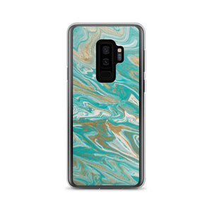Tiffany & Gold Marble Samsung Case