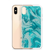 Load image into Gallery viewer, Turquoise Marble iPhone Case