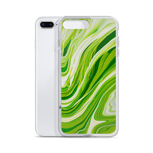 Lime Green Marble iPhone Case