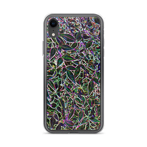 Neon Leaves iPhone Case