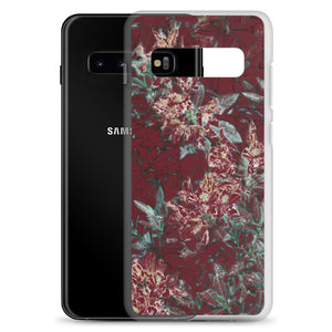 Crimson Floral Samsung Case