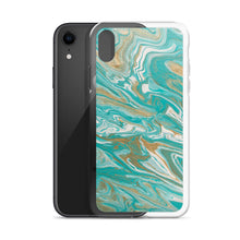 Load image into Gallery viewer, Tiffany &amp; Gold Marble iPhone Case
