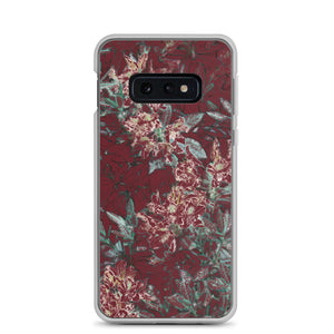 Crimson Floral Samsung Case