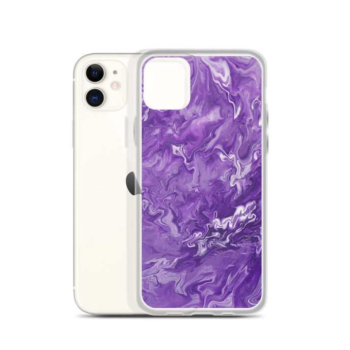 Purple Marble iPhone Case