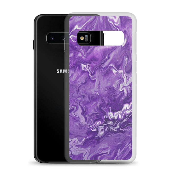 Purple Marble Samsung Case