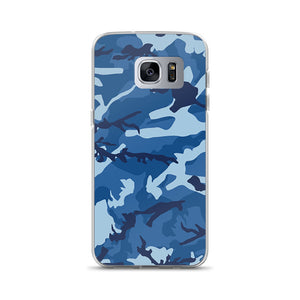 Blue Camouflage Samsung Case