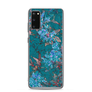 Turquoise Floral Samsung Case