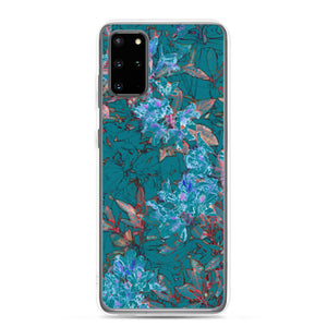 Turquoise Floral Samsung Case