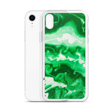 Load image into Gallery viewer, Green Marble iPhone Case