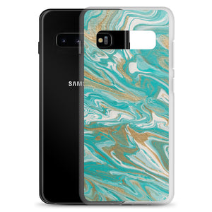 Tiffany & Gold Marble Samsung Case