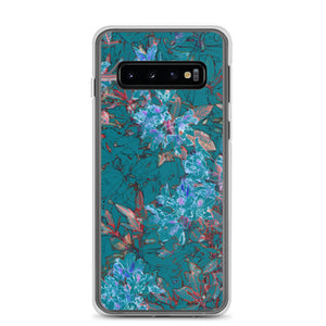 Turquoise Floral Samsung Case