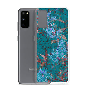 Turquoise Floral Samsung Case