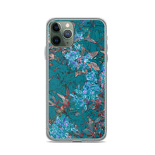 Load image into Gallery viewer, Turquoise Floral iPhone Case