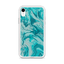 Load image into Gallery viewer, Turquoise Marble iPhone Case