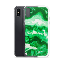 Load image into Gallery viewer, Green Marble iPhone Case