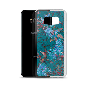 Turquoise Floral Samsung Case