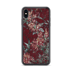 Crimson Floral iPhone Case
