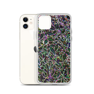 Neon Leaves iPhone Case