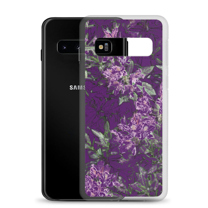 Purple Floral Samsung Case