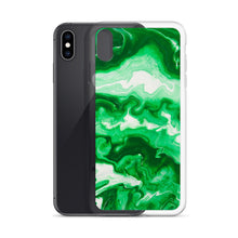 Load image into Gallery viewer, Green Marble iPhone Case