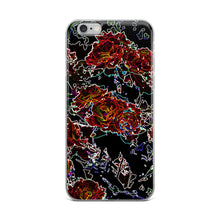 Load image into Gallery viewer, Neon Roses iPhone Case