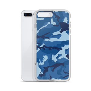 Blue Camouflage iPhone Case