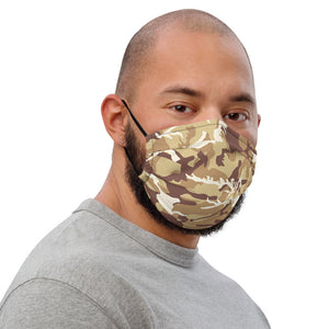 Brown Camouflage Face Mask