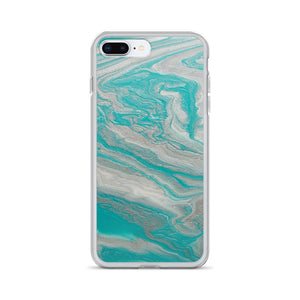 Tiffany & Silver Marble iPhone Case