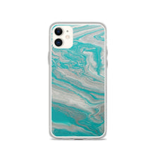 Load image into Gallery viewer, Tiffany &amp; Silver Marble iPhone Case