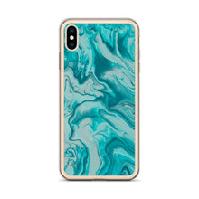 Load image into Gallery viewer, Turquoise Marble iPhone Case
