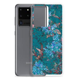 Turquoise Floral Samsung Case