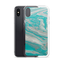Load image into Gallery viewer, Tiffany &amp; Silver Marble iPhone Case